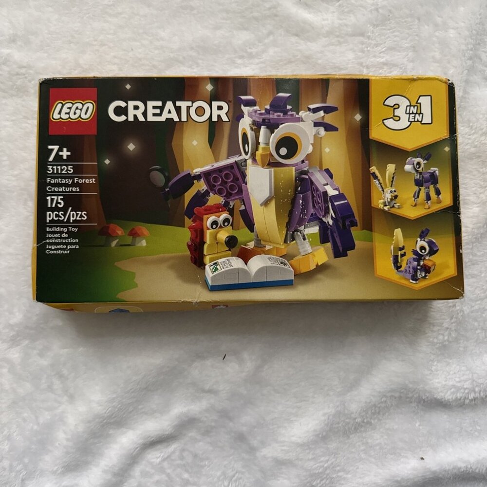 LEGO Creator 3in1 Fantasy Forest Creatures 31125 Building Kit 175 Pieces New